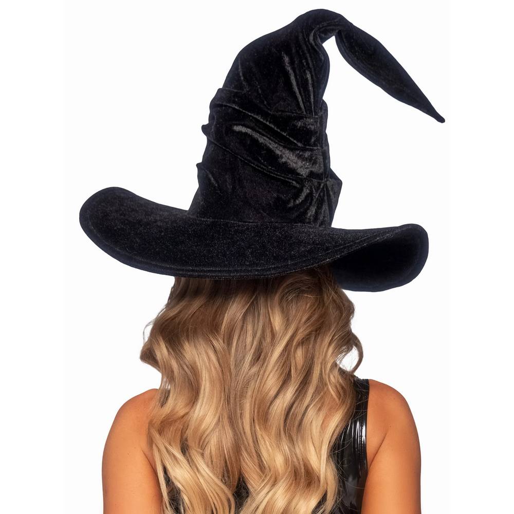 Velvet Ruched Witch Hat O.S.