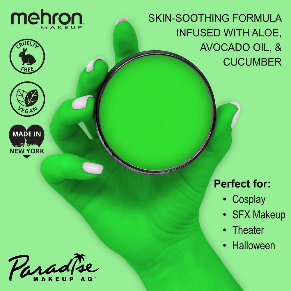 MEHRON Paradise Makeup AQ FX Metallic & Neon 800-MN-INFO1__42018