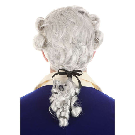 Adult American Colonial Powdered Wig