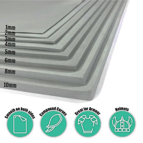 Lumin's Workshop GREY Form-Lite EVA FOAM - 100cm x100cm x Lumin's Workshop GREY Form-Lite EVA FOAM - 100cm x100cm x