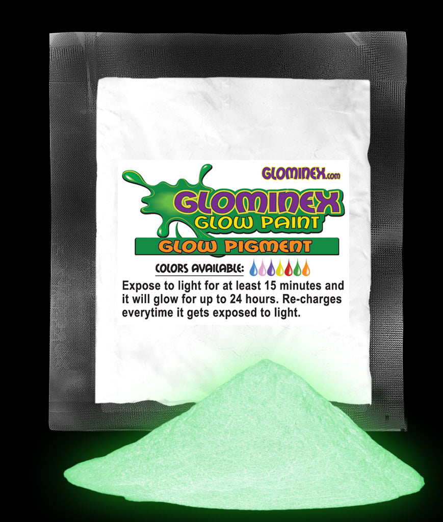 Glominex Glow Pigment1oz Glominex Glow Pigment 1 oz - Invisible Day Green