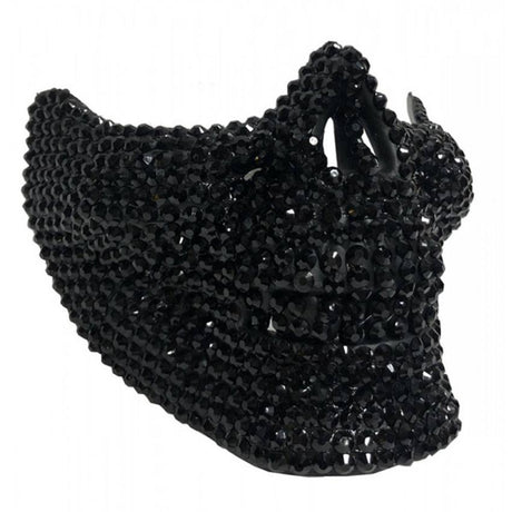 Skull Jaw Mask with rhinestones M0387BK