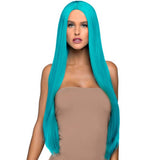 33" Long Straight Wig turquoise_long_straight_center_part_wig_LA-A2864