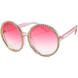 Extra large Round Frames With Rhinestones Assorted Colors