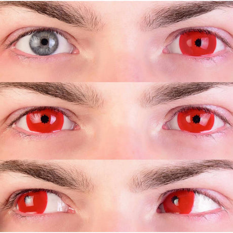 Red Mini Sclera Cosplay Contact LENSES- Red