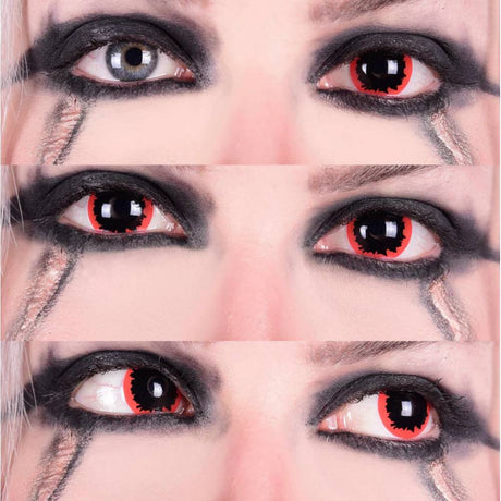 Red Witch Contact LENSES -Red/Black