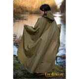 Godfrey hooded Cape Twill 30025546-dryad-green-godfrey-larp-cape-back