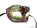 Venetian Styled asymmetric Mask with music notes - Giovanni M3157R-800x600