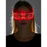 Cyberpunk futuristic 37 LED Glasses