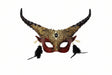 Venetian Devil Horned Mask with earrings