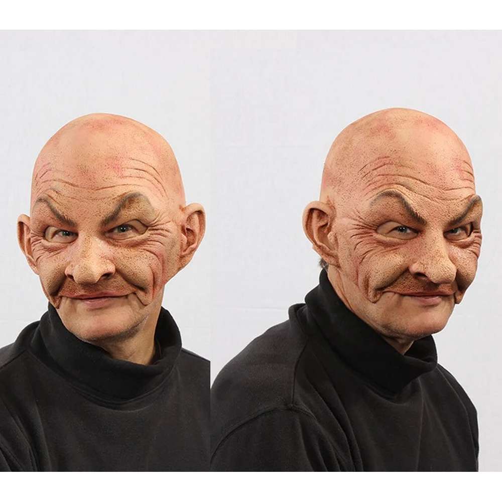 Old bald Man Mask - Johnny