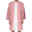 Long Casual kimono style cardigan- Pink