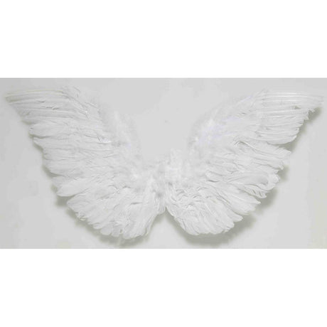 Small Feather Angel Club Wings - white