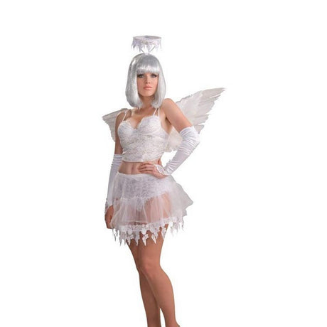 Small Feather Angel Club Wings - white
