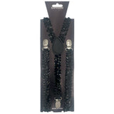 Sequin Suspenders black