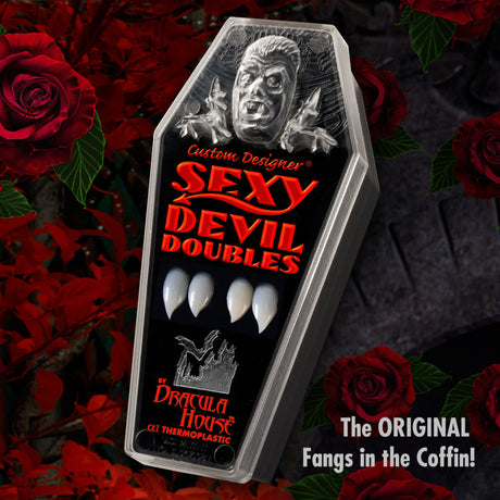 Sexy Devil bites doubles Fangs