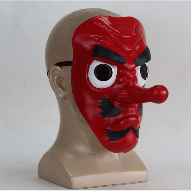 Long Nose Red Anime Mask - Demon cosplay