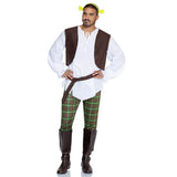 Créature du Marais - Costume d'ogre vert pour adulte