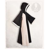 Iris Ladies hooded Dress Canvas - black/cream