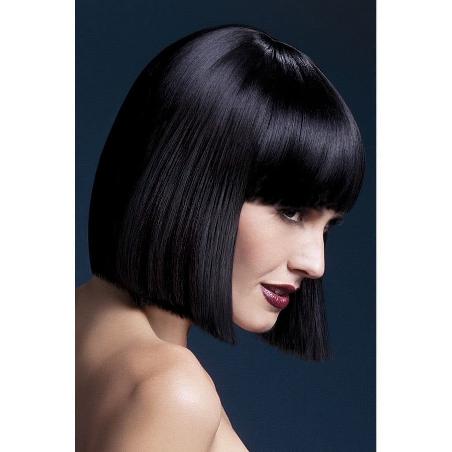 Lola Wig Blunt Cut Bob with Fringe fever-lola-wig-black_2000x