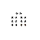 Half Round Acrylic Eye Set eye brown