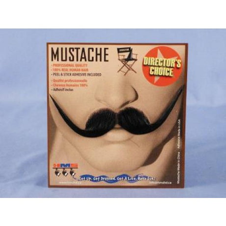 Oil Can Harry Human Hair Mustache 71-3729_black