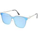 Metal Round Shield Frame Women's glasses- Assorted