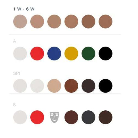 KRYOLAN Aquacolor Palette 6 colors 01107_swatch