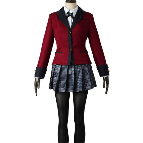 Deluxe Red school girl Cosplay
