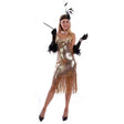 Flapper Gold sequin 20's Dress- M