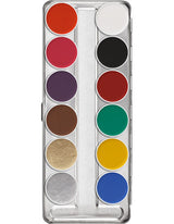 KRYOLAN Aquacolor Palette 12 colors