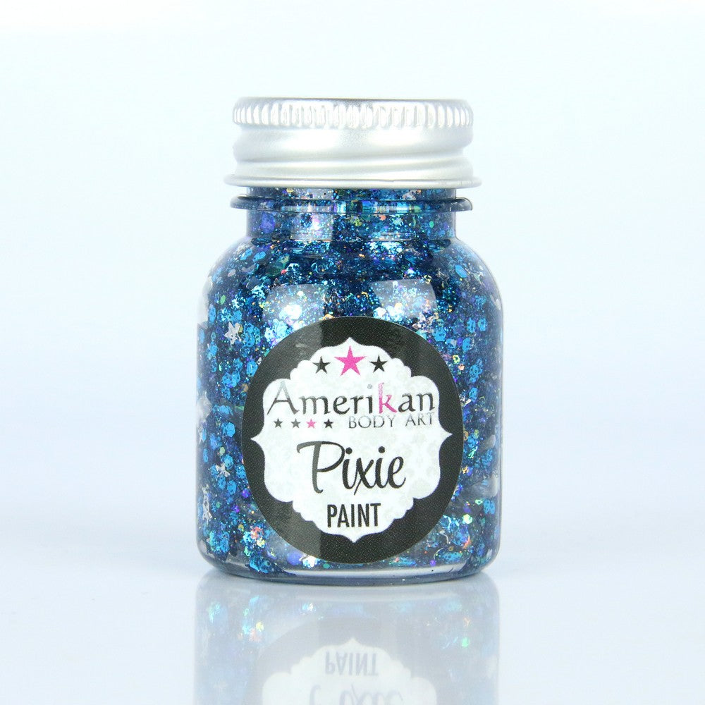 Pixie Paint Glitter- Jar of 1 oz MidnightBlue-jar-pixiePaint