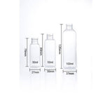 Transparent spray bottle spray
