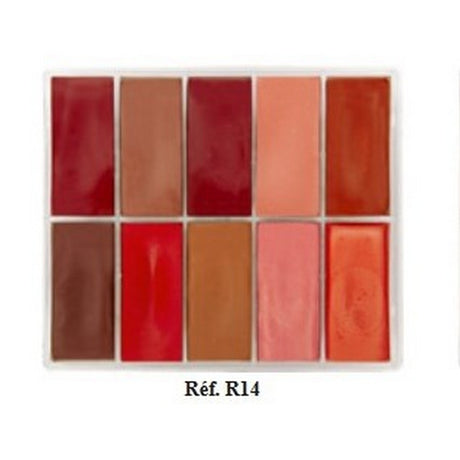 Maqpro Lipstick Palette 10 colors 1022 PP R.14