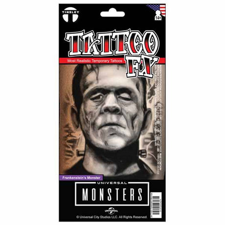 Frankenstein's Monster Tattoo FX - Tinsley