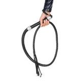 Vixen braided Whip with rhinestone handle 54" - black