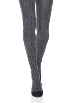 Mondor Merino Wool Tights- Cable Pattern