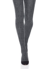 Mondor Merino Wool Tights- Cable Pattern