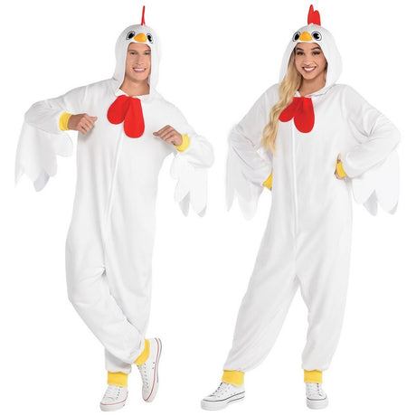 Zipster Chicken Jumpsuit Adult