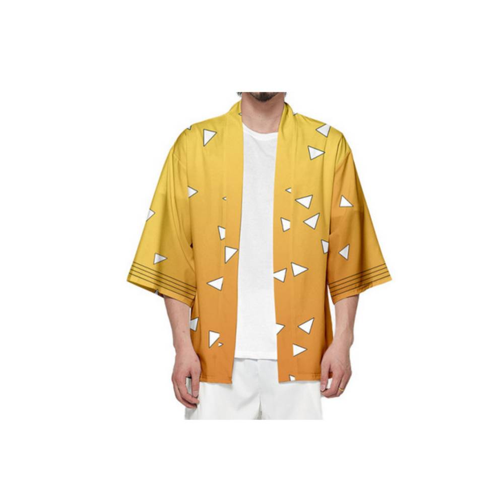 Casual kimono style cardigan- Yellow Casual kimono style cardigan_Yellow
