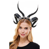 Double horns demon Headpiece HB341BK-1000x1000h