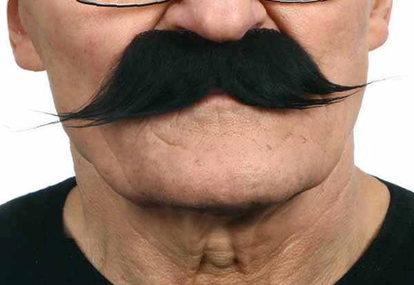 Moustache 16cmx4.4cm AK012 AK012BK-MF