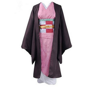 Demon killer cosplay Costume Pink