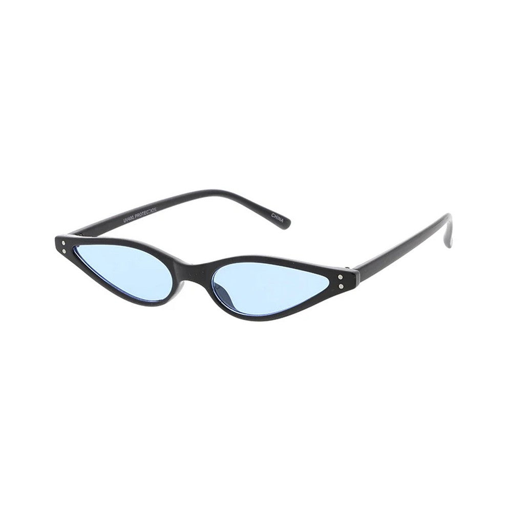 Plastic Small Wingtip Cat Eye Frame with Color Lens glasses- Assorted