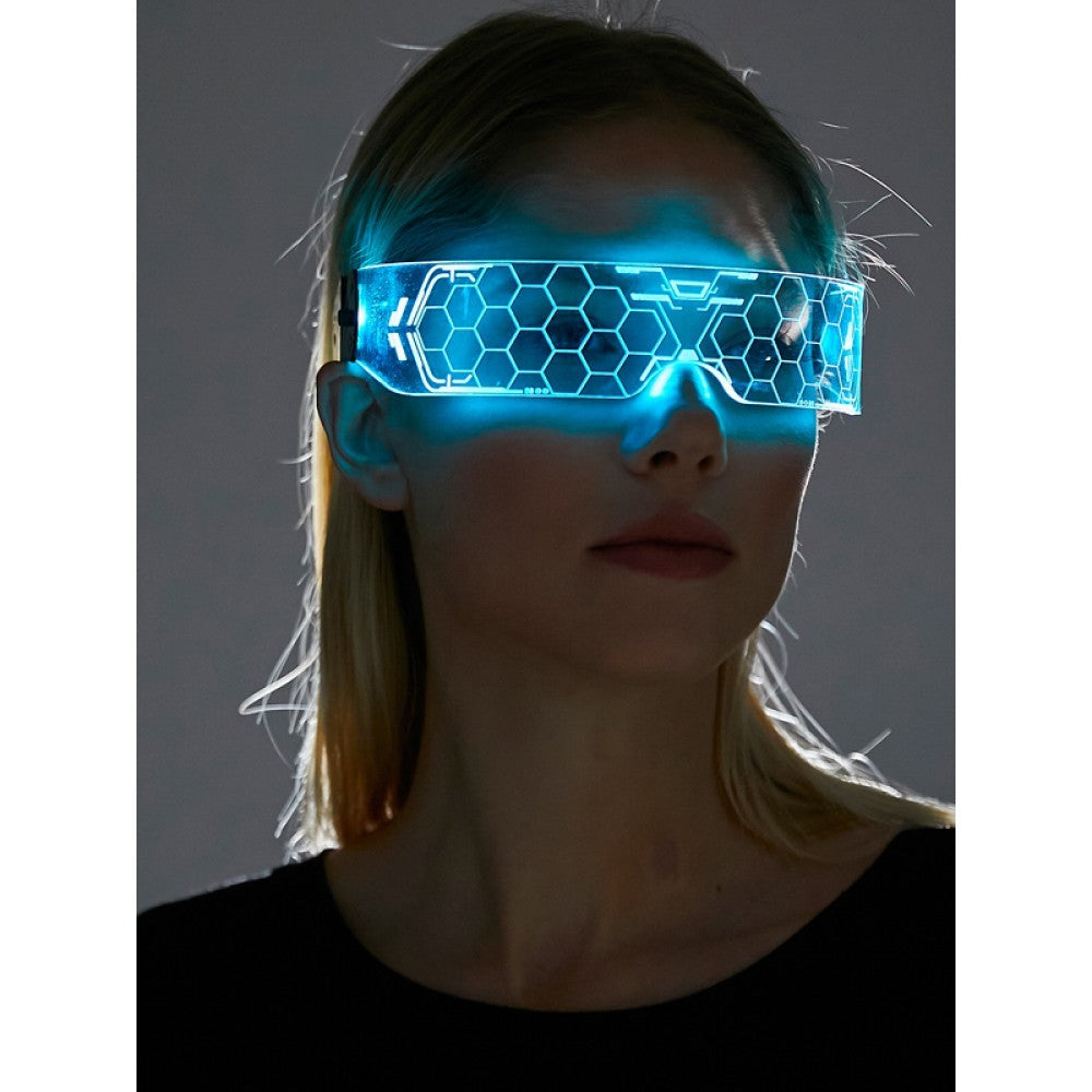 Cyberpunk futuristic 37 LED Glasses