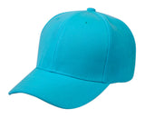 Plain Baseball Velcro Cap PC330 Hat O.S. Epochhats-Cap-PC330_TURQ