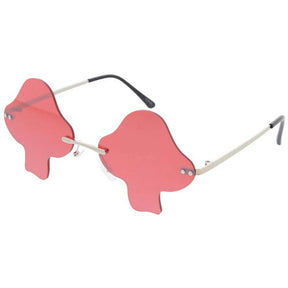 Unisex Metal Medium Mushroom Rimless Novelty Frame- Assorted