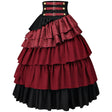 wine-red-womens-tiered-medieval-skirt