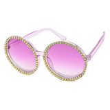 Extra large Round Frames With Rhinestones Assorted Colors