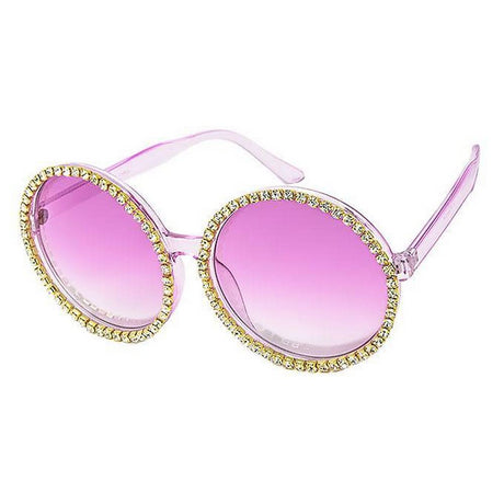 Extra large Round Frames With Rhinestones Assorted Colors
